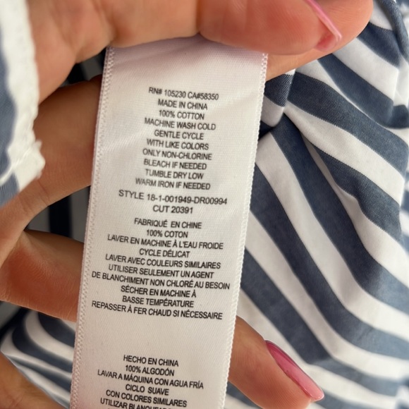 Current Elliot rope tie striped dress - Picture 7 of 8